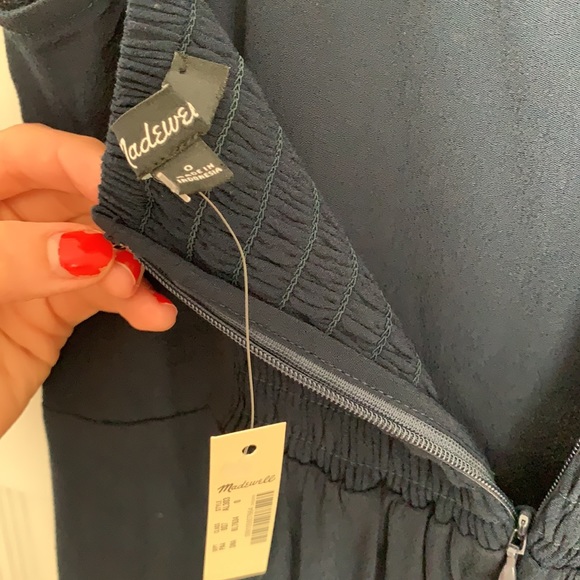 NWT Madewell Navy Wide Leg Cami Jumpsuit - Picture 4 of 6